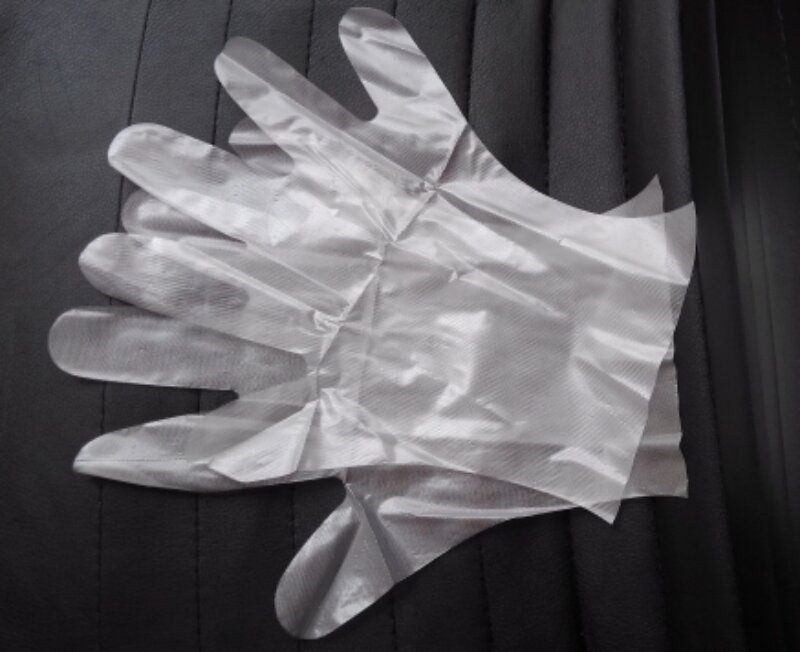 Plastic gloves